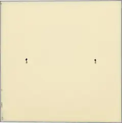 Robert Ryman, Conversion, 2003, Relief print from linoleum in white with applied carpet tacks, on aluminum panel, the full sheet,
