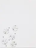 Richard Tuttle, Six Nails, 2005, Enamel and steel multiple with six nails, contained in the original Styrofoam portfolio