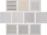 Agnes Martin, Agnes Martin Painting and Drawings 1974-1990, 1991, The complete set of 10 lithographs in colors, on firm transparency paper, with full margins, with text, the sheets loose (as issued) all contained in the original grey card portfolio with printed uppers