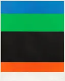 Blue Green Black Red (A. 76) by Ellsworth Kelly, 1971, Lithograph in colors, on Arches paper, with full margins, sold Apr 2023
