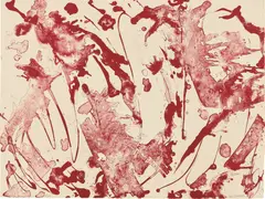 Lee Krasner, Pink Stone, from Primary Series (L. 532), 1969, Lithograph in colors, on Arches paper, the full sheet