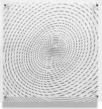 Jesús Rafael Soto, Espiral Doble, from Sintesis Series (Double Spiral, from Synthesis Series), 1967, Screenprinted multiple, on two sheets of Plexiglas, with four metal rods