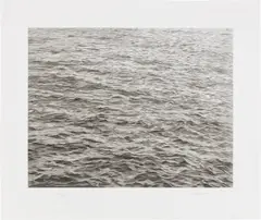 Vija Celmins, Ocean with Cross #1 (R. p. 200), 2005, Screenprint, on wove paper, with full margins