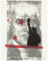 Spackle, from Harvey Gantt Portfolio (G. 1449) by Robert Rauschenberg, 1990, Lithograph in colors, on HMP Koller handmade paper, the full sheet, sold Apr 2023