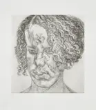 Lucian Freud, Girl with Fuzzy Hair (F. 63), 2004, Etching, on Somerset paper, with full margins