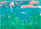 Romare Bearden, Caribbean Landscape (G. 98), 1983-1985, Screenprint in colors, on Arches paper, the full sheet