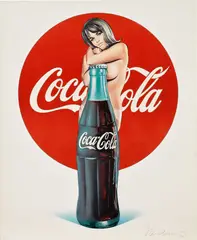 Lola Cola by Mel Ramos, 1972, Offset lithograph in colors, on wove paper, with full margins, sold Apr 2023