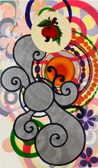 Beatriz Milhazes, O Sabado (The Saturday), 2000, Screenprint in colors, on Coventry Rag paper, the full sheet