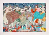 Maria Berrio, The Celebration, 2015, Screenprint in colors, on Arches paper, with full margins