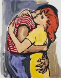 Walter Robinson, Romance, 2017, Screenprint in colors, on Coventry Rag paper, the full margins