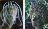 Alberto Di Fabio, Uomo con medusa; and THC, 1998, Two plotter prints in colors, on rice paper, the full sheets