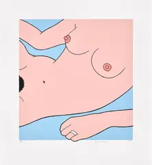 John Wesley, Hootie's Wife, 2005, Screenprint in colors, on Somerset paper, with full margins