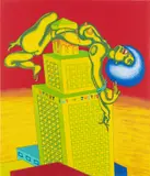 Peter Saul, Angela Davis, 1972, Lithograph in colors, on wove paper, the full sheet