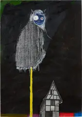 Untitled by Gert & Uwe Tobias, 2008, Mixed media drawing with collage, on wove paper, sold Apr 2023