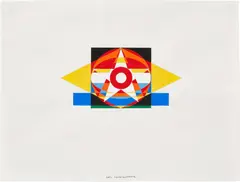Benjamin Edwards, Gas Conglomerate, 1997, Acrylic drawing in colors, on wove paper