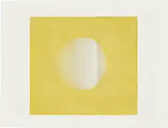 Ólafur Elíasson, Nine yellow to black negative movie, 2010, Watercolor and graphite drawing, on wove paper