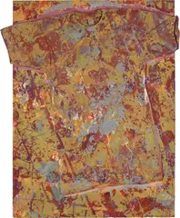 Tee 2 (A. 25) by Sam Gilliam, 1974, Screenprint in colors and collage of T-shirt, on Arches Cover paper, the full sheet, offered Apr 2023