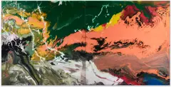 (P-15) Flow by Gerhard Richter, 2013/2016, Chromogenic print, flush-mounted to aluminum with metal strainer on the reverse (as issued), sold Apr 2023