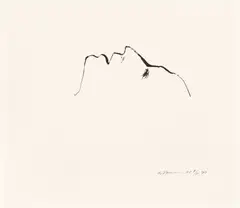 Untitled (Head) (see C. 69) by Bruce Nauman, 1989-1990, Drypoint, on Arches paper, with full margins, sold Apr 2023