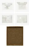 Richard Artschwager, Zeno's Paradox, 2004, The complete set of four etchings and aquatint in colors, on Somerset paper, with full margins, all contained in the wall-mountable portfolio box of rubberized horsehair