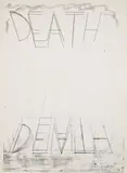 Bruce Nauman, Eat Death (G. 431, C. 13), 1973, Lithograph, on Arjomari paper, the full sheet