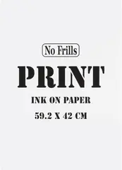 Michael Landy, Untitled Print, 2007, Screenprint, on wove paper, with full margins