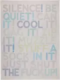 Mel Bochner, Silence (K. 2013.05), 2013, Screenprint in colors, on Museum Board, the full sheet