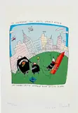 Louise Bonnet, La Jeunesse de Neil Armstrong (The Youth of Neil Armstrong), c. 2000, Screenprint in colors, on wove paper, with full margins