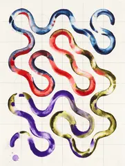 Martin Kline, Untitled, 1996, Watercolor, gouache and graphite, on wove paper, the full sheet