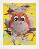 Jeff Koons, Monkey Train (Birds), 2007, Screenprint and archival inkjet in colors, on Somerset paper, with full margins
