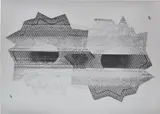 Nate Lowman, Bullet Hole, 2010, Screenprint, on silver metallic paper, with full margins