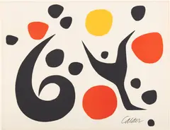 Alexander Calder, Untitled, 1964, Lithograph in colors, on Rives BFK paper, the full sheet