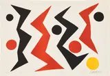 Alexander Calder, Les Scies (The Saws), 1965, Lithograph in colors, on Rives BFK paper, with full margins