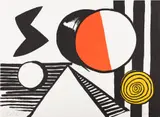 Alexander Calder, Le S et le O (The S and the O), 1969, Lithograph in colors, on Arches paper, the full sheet