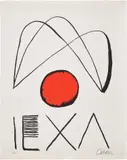 Alexander Calder, El Círculo de Piedra (The Stone Circle): one plate, 1971, Lithograph in colors, on wove Filicarta de Brugherio paper, with full margins