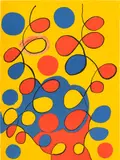 Alexander Calder, Tapestry, 1975, Lithograph in colors, on Arches paper, the full sheet