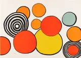 Alexander Calder, Taches de rousseur (Freckles), from La Mémoire élémentaire, 1976, Lithograph in colors, on Arches paper, the full sheet