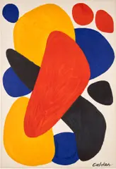 Boomerang by Alexander Calder, 1974, Lithograph in colors, on Arches paper, the full sheet, sold Jun 2023