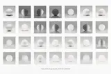 Sol LeWitt, A Sphere Lit from the Top, Four Sides, and all their Combinations (Composite) (K. 2004.07), 2004, Inkjet print, on Hahnemühle paper, with full margins