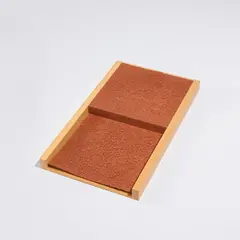 Richard Tuttle, Entertaining..., 2002, Letterpress, on pigmented and embossed Dieu Donné cotton paper, the full sheet, within a sugar pine with satin polyurethane finish and maple plywood wooden artist's presentation frame