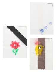 Plastic History (Portfolio) by Richard Tuttle, 1990, The complete set of three screenprints hand-colored with pigmented gelatin, on transparent cotton rag paper, each with a, sold Jun 2023