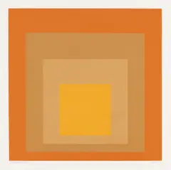 Allegro (D. 155) by Josef Albers, 1961, Screenprint in colors, on Mohawk Superfine Bristol paper, with full margins, sold Jun 2023