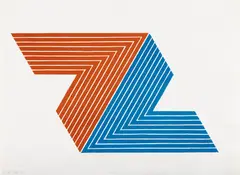 Itata, from V Series (G. 76, A. 23) by Frank Stella, 1968, Lithograph in colors with varnish, on Lowell paper, with full margins, sold Jun 2023