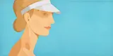 Alex Katz, White Visor (S. 381), 2003, Aquatint in colors, on Somerset Velvet paper, the full sheet