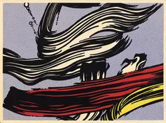 Roy Lichtenstein, Brushstrokes (C. 45), 1967, Screenprint in colors, on off-white wove paper, with full margins