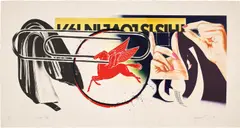 Paper Clip (G. 71) by James Rosenquist, 1974, Lithograph in colors, on Arches paper, with full margins, sold Jun 2023