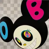 Takashi Murakami, AND THEN Black, 2005, Offset lithograph in colors, on wove paper, the full sheet