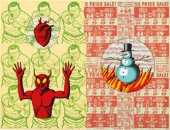 David Wojnarowicz, Fire & Water, from Four Elements, 1991, Lithograph in colors, on Rives BFK paper, the full sheet