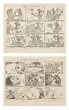 Pablo Picasso, Sueño y mentira de Franco I & II (The Dream and Lie of Franco) (Bl. 297 & 298, Ba. 615 & 616, C. bks 28), 1937, The complete set of two etchings and aquatints, on laid Montval paper, with full margins