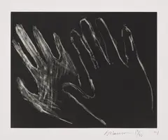 Bruce Nauman, Untitled (Hands), 1990-91, Etching and aquatint, on wove paper, with full margins